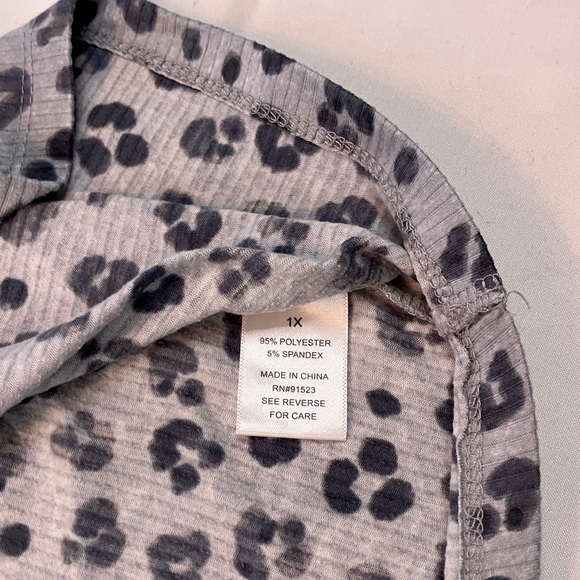 Roudelain cheetah print super soft nightshirt - Picture 6 of 6